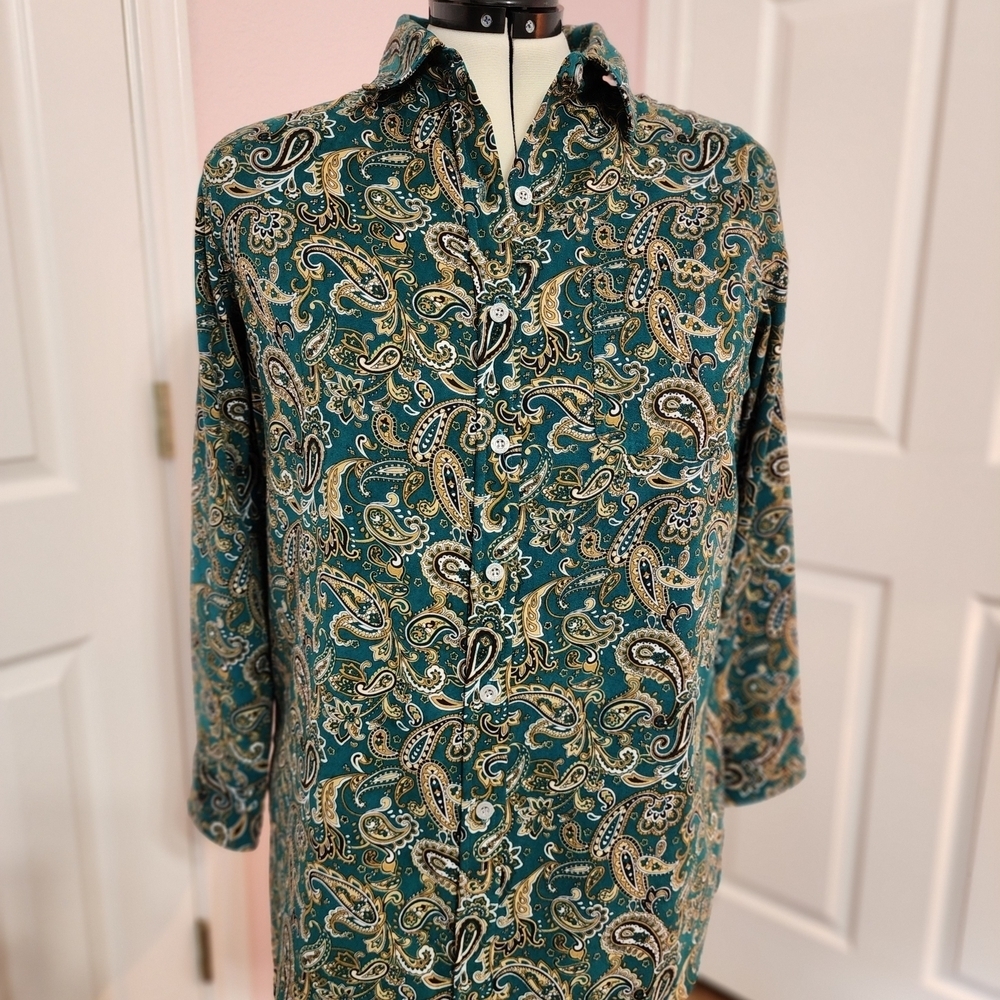Paisley Button-Up Shirt